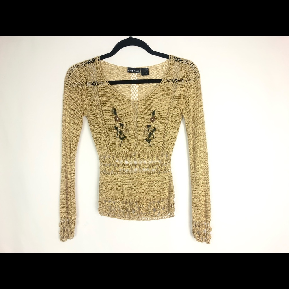 Boho Goddess Crochet Top | Fitted | Size: Small